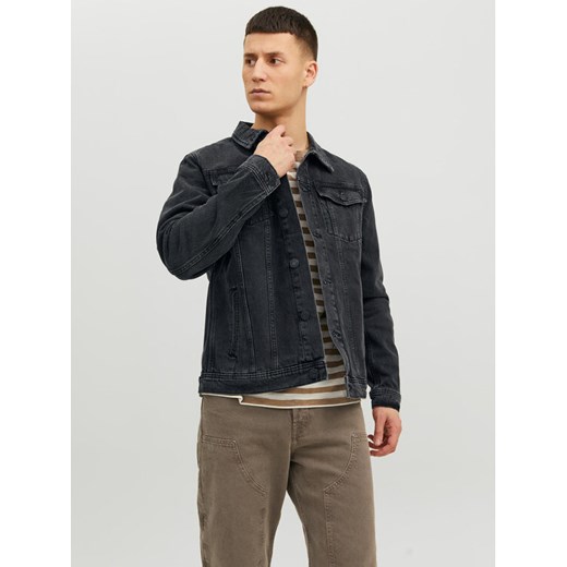Jack&Jones Kurtka jeansowa Jean 12223613 Czarny Regular Fit ze sklepu MODIVO w kategorii Kurtki męskie - zdjęcie 182762257