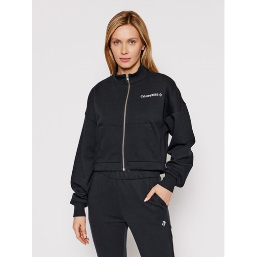 Converse Bluza 10022978-A01 Czarny Regular Fit ze sklepu MODIVO w kategorii Bluzy damskie - zdjęcie 182762286