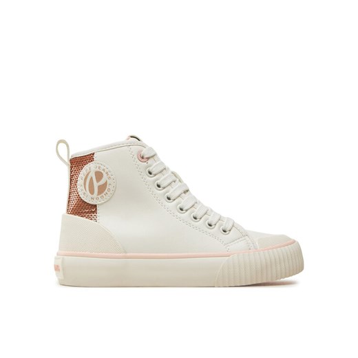 Pepe Jeans Trampki Ottis Young G PGS30608 Biały ze sklepu MODIVO w kategorii Trampki dziecięce - zdjęcie 182762289