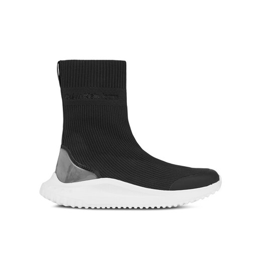 Calvin Klein Jeans Sneakersy Eva Runner Sock Knit Wn YW0YW01204 Czarny ze sklepu MODIVO w kategorii Buty sportowe damskie - zdjęcie 182762319