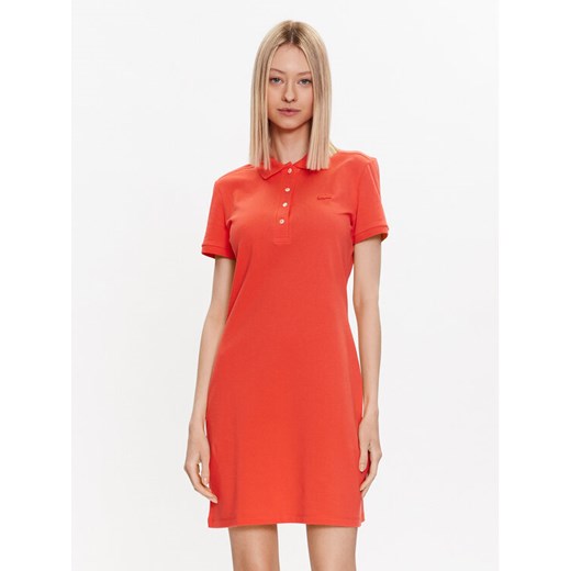Lacoste Sukienka codzienna EF5473 Czerwony Slim Fit ze sklepu MODIVO w kategorii Sukienki - zdjęcie 182762385