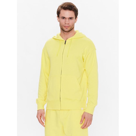 United Colors Of Benetton Bluza 3J68U5001 Żółty Regular Fit ze sklepu MODIVO w kategorii Bluzy męskie - zdjęcie 182762398