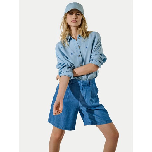 ONLY Szorty materiałowe Charis 15337935 Niebieski Loose Fit ze sklepu MODIVO w kategorii Szorty - zdjęcie 182762418