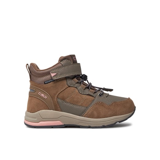 CMP Sneakersy Kids Hadil Leather Wp Urban Shoes 3Q84524 Brązowy ze sklepu MODIVO w kategorii Buty trekkingowe dziecięce - zdjęcie 182762436