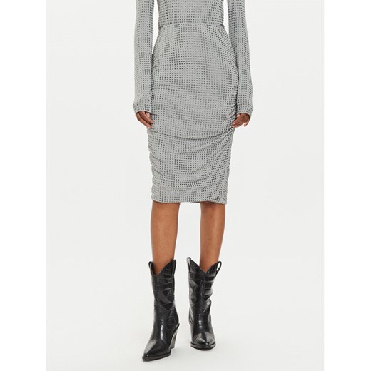 PINKO Spódnica ołówkowa Kedrin 104454 A2B4 Szary Slim Fit ze sklepu MODIVO w kategorii Spódnice - zdjęcie 182762437