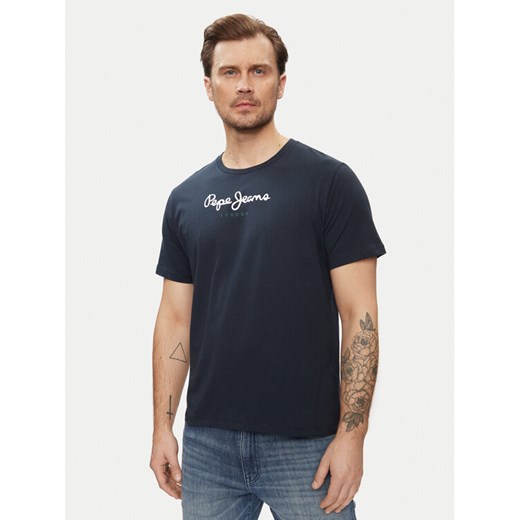 Pepe Jeans T-Shirt Eggo N PM508208 Granatowy Regular Fit ze sklepu MODIVO w kategorii T-shirty męskie - zdjęcie 182762438