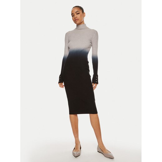 Liu Jo Sukienka dzianinowa WF4356 MA47P Szary Slim Fit ze sklepu MODIVO w kategorii Sukienki - zdjęcie 182762446