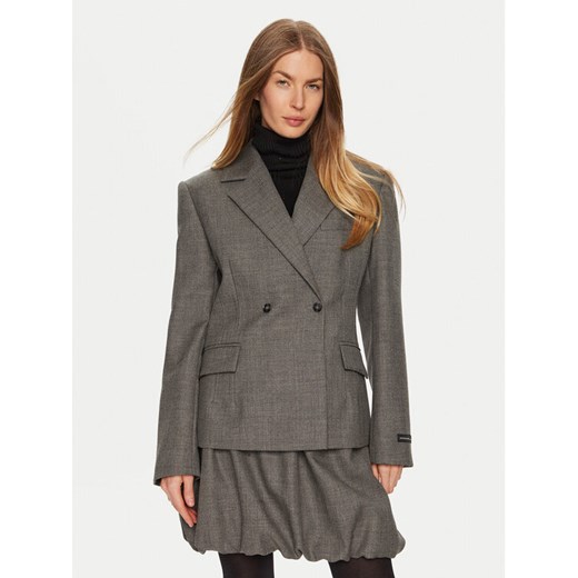 Herskind Marynarka Wasty 5399140 Szary Relaxed Fit ze sklepu MODIVO w kategorii Marynarki damskie - zdjęcie 182762459