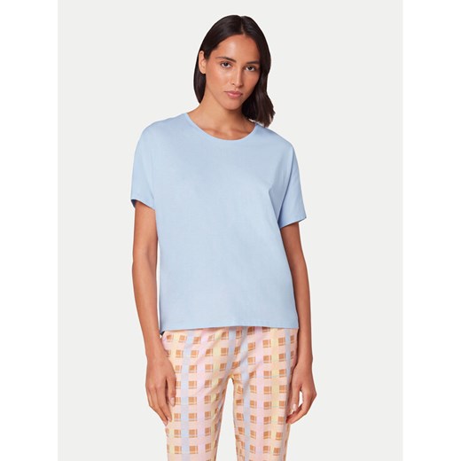 Triumph Koszulka piżamowa Mix & Match 10218281 Błękitny Relaxed Fit ze sklepu MODIVO w kategorii Piżamy damskie - zdjęcie 182762479