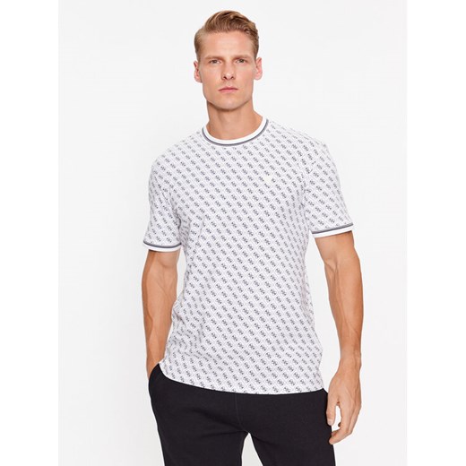 Guess T-Shirt Marshall Z2YI05 J1314 Biały Regular Fit ze sklepu MODIVO w kategorii T-shirty męskie - zdjęcie 182762508