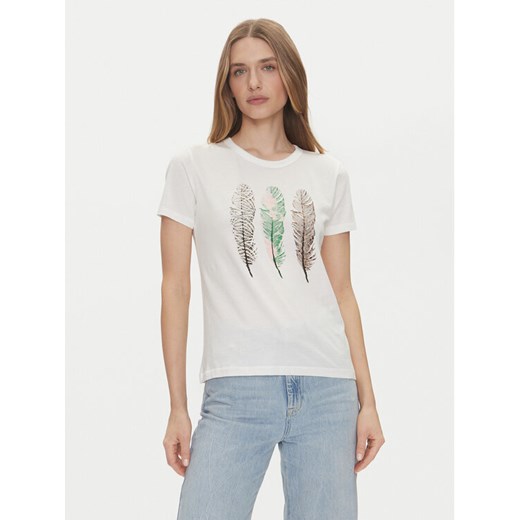 JDY T-Shirt Michigan 15311702 Biały Regular Fit ze sklepu MODIVO w kategorii Bluzki damskie - zdjęcie 182762526
