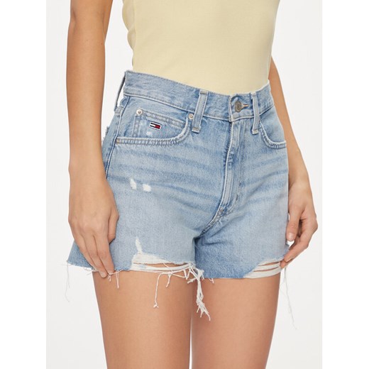Tommy Jeans Szorty jeansowe DW0DW17641 Niebieski Slim Fit ze sklepu MODIVO w kategorii Szorty - zdjęcie 182762536
