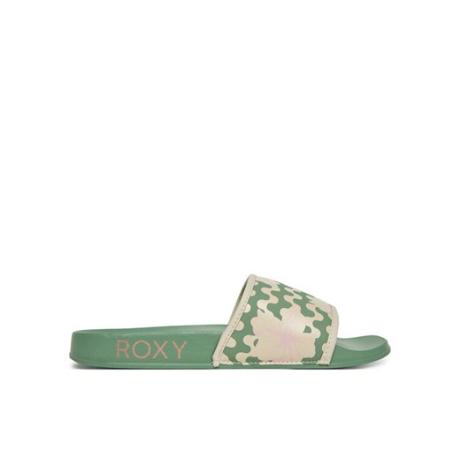 Roxy Klapki ARJL100909 Zielony ze sklepu MODIVO w kategorii Klapki damskie - zdjęcie 182762625