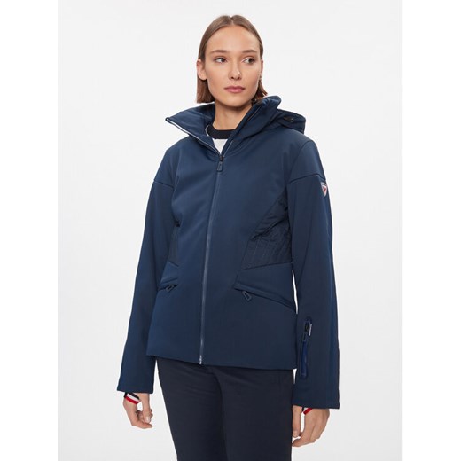 Rossignol Kurtka narciarska W Softshell Flat Jkt RLLWJ15 Granatowy Regular Fit ze sklepu MODIVO w kategorii Kurtki damskie - zdjęcie 182762628