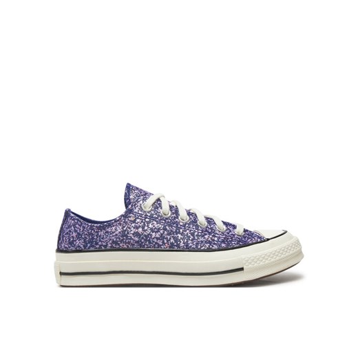 Converse Trampki Chuck 70 Glitter A11134C Granatowy ze sklepu MODIVO w kategorii Trampki damskie - zdjęcie 182762766