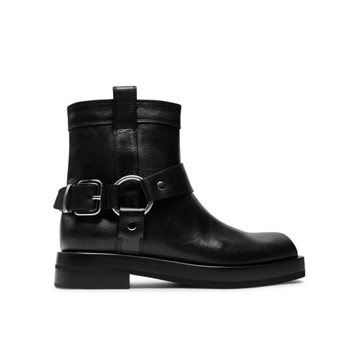 AGL Botki Rina Lowboot D774502PGDESER0000 Czarny ze sklepu MODIVO w kategorii Botki - zdjęcie 182762779