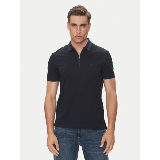 Tommy Hilfiger Polo MW0MW38473 Granatowy Regular Fit ze sklepu MODIVO w kategorii T-shirty męskie - zdjęcie 182762819