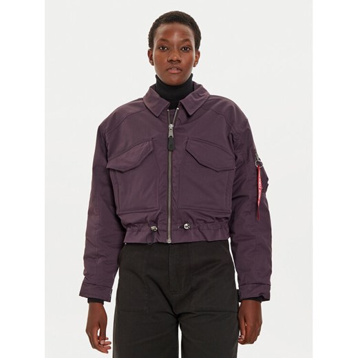 Alpha Industries Kurtka przejściowa 148011 Fioletowy Regular Fit ze sklepu MODIVO w kategorii Kurtki damskie - zdjęcie 182762829