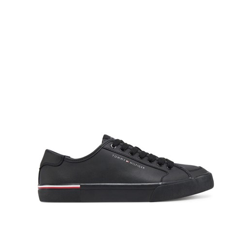 Tommy Hilfiger Sneakersy Core Corporate Vulc Leather FM0FM05399 Czarny ze sklepu MODIVO w kategorii Buty sportowe męskie - zdjęcie 182762837