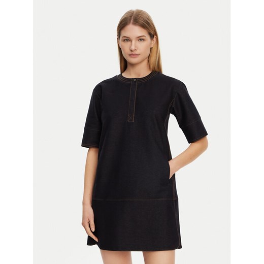 Max Mara Sukienka jeansowa 2516621017650 Granatowy Regular Fit ze sklepu MODIVO w kategorii Sukienki - zdjęcie 182762888