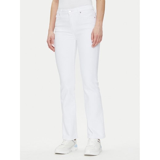 Tommy Hilfiger Jeansy Bootcut Rw White WW0WW44362 Biały Regular Fit ze sklepu MODIVO w kategorii Jeansy damskie - zdjęcie 182762927