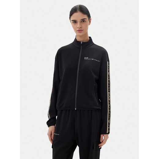 EA7 Emporio Armani Bluza 7W000275 AF12501 UC001 Czarny Regular Fit ze sklepu MODIVO w kategorii Bluzy damskie - zdjęcie 182762949