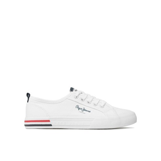 Pepe Jeans Tenisówki Brady Basic Boy PBS30549 Biały ze sklepu MODIVO w kategorii Trampki dziecięce - zdjęcie 182762969