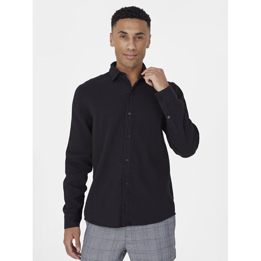 Brave Soul Koszula MSH-659PAXTON Czarny Straight Fit ze sklepu MODIVO w kategorii Koszule męskie - zdjęcie 182762977