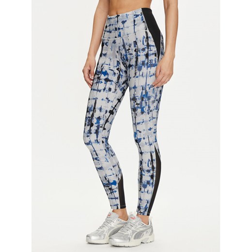 Reebok Legginsy Lux Perform Tight 100071104 Granatowy Slim Fit ze sklepu MODIVO w kategorii Spodnie damskie - zdjęcie 182763097