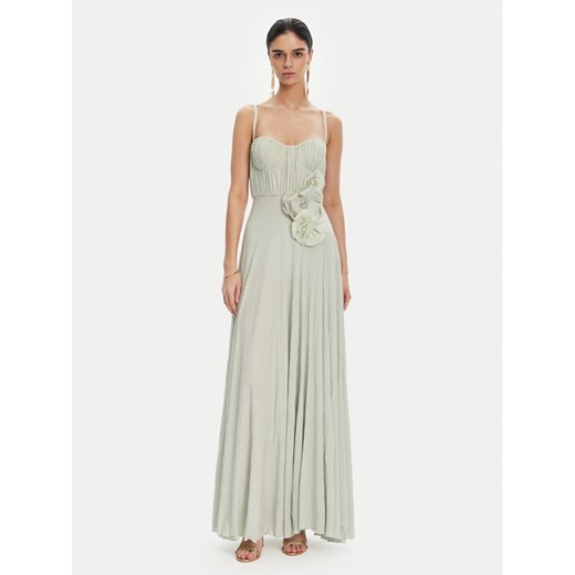 Elisabetta Franchi Sukienka wieczorowa AB-R22-52E2 Zielony Regular Fit ze sklepu MODIVO w kategorii Sukienki - zdjęcie 182763098
