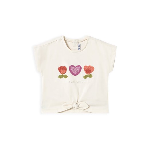 Mayoral T-Shirt 1046 Beżowy Regular Fit ze sklepu MODIVO w kategorii Kaftaniki i bluzki - zdjęcie 182763099