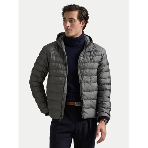 Polo Ralph Lauren Kurtka przejściowa 710955869004 Szary Regular Fit ze sklepu MODIVO w kategorii Kurtki męskie - zdjęcie 182763237