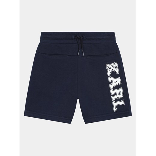 Karl Lagerfeld Kids Szorty sportowe Z30025 S Granatowy Regular Fit ze sklepu MODIVO w kategorii Spodenki chłopięce - zdjęcie 182763265