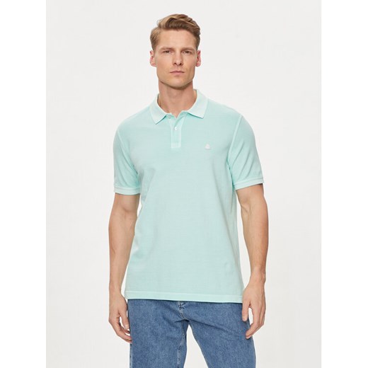 United Colors Of Benetton Polo 3089U301K Zielony Regular Fit ze sklepu MODIVO w kategorii T-shirty męskie - zdjęcie 182763289