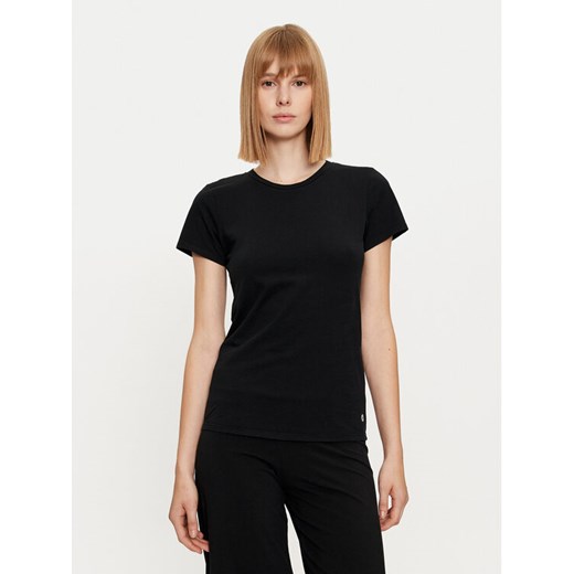 Deha T-Shirt A00150 Czarny Regular Fit ze sklepu MODIVO w kategorii Bluzki damskie - zdjęcie 182763306
