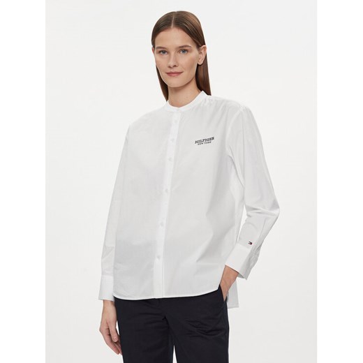 Tommy Hilfiger Koszula Monotype WW0WW41150 Biały Relaxed Fit ze sklepu MODIVO w kategorii Koszule damskie - zdjęcie 182763328
