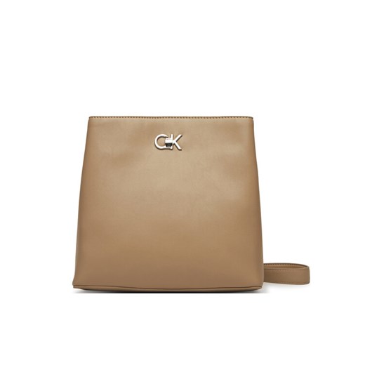 Calvin Klein Torebka Ck Bucket Bag K60K612803 Beżowy ze sklepu MODIVO w kategorii Listonoszki - zdjęcie 182763345