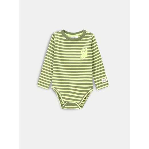 Coccodrillo Body dziecięce ZC4112102SBN Zielony ze sklepu MODIVO w kategorii Body niemowlęce - zdjęcie 182763356