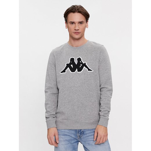 Kappa Bluza Airvit 3032BZ0 Szary Regular Fit ze sklepu MODIVO w kategorii Bluzy męskie - zdjęcie 182763487