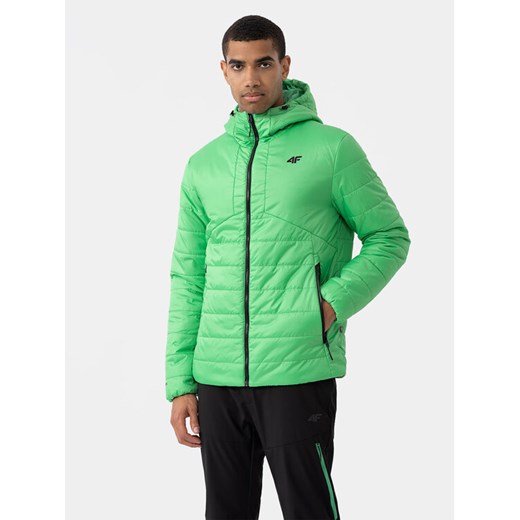 4F Kurtka zimowa 4FAW23TDJAM245 Zielony Regular Fit ze sklepu MODIVO w kategorii Kurtki męskie - zdjęcie 182763568