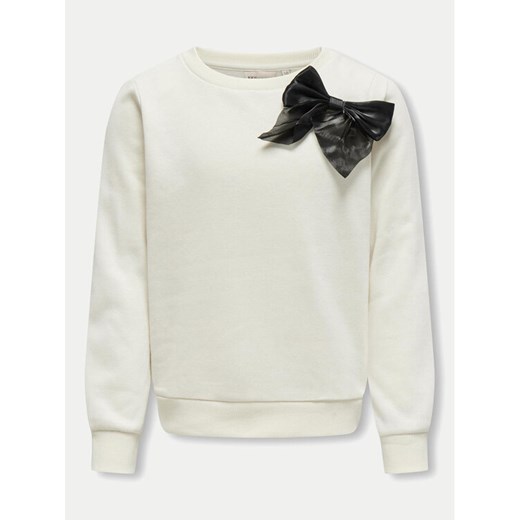 Kids ONLY Bluza 15331378 Écru Regular Fit ze sklepu MODIVO w kategorii Bluzy dziewczęce - zdjęcie 182763576