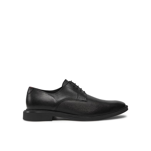 HUGO Półbuty Gryff 50536212 Czarny ze sklepu MODIVO w kategorii Buty eleganckie męskie - zdjęcie 182763585