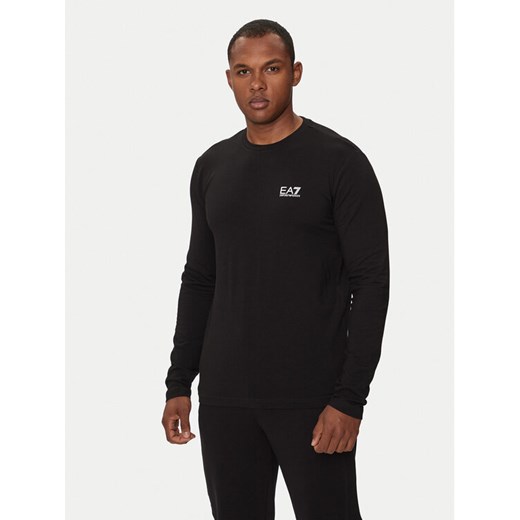 EA7 Emporio Armani Longsleeve 8NPT28 PJVQZ 1200 Czarny Regular Fit ze sklepu MODIVO w kategorii T-shirty męskie - zdjęcie 182763625