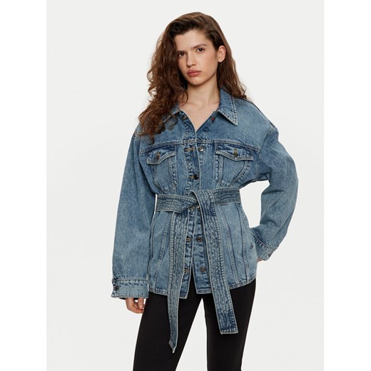 HUGO Kurtka jeansowa Icon 50530298 Niebieski Relaxed Fit ze sklepu MODIVO w kategorii Kurtki damskie - zdjęcie 182763628