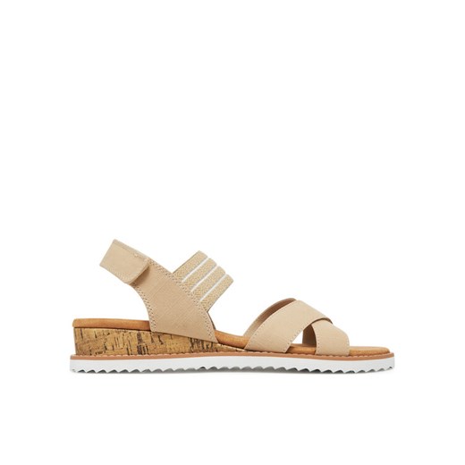 Skechers Sandały BOBS Desert Kiss-Shore Enough 114130/NAT Beżowy ze sklepu MODIVO w kategorii Sandały damskie - zdjęcie 182763629