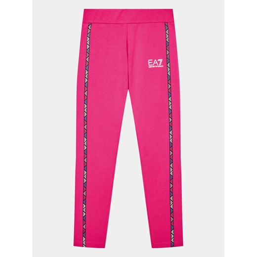 EA7 Emporio Armani Legginsy 3RFP54 FJ4SZ 1417 Różowy Regular Fit 14Y MODIVO