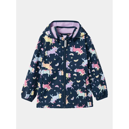 NAME IT Kurtka softshell Malta 13223485 Granatowy Regular Fit ze sklepu MODIVO w kategorii Kurtki dziewczęce - zdjęcie 182763657