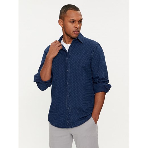 United Colors Of Benetton Koszula 50GHUQ03L Niebieski Regular Fit ze sklepu MODIVO w kategorii Koszule męskie - zdjęcie 182763708