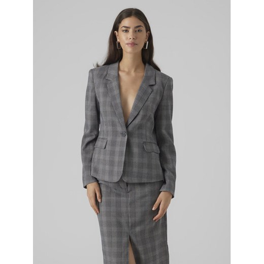 Vero Moda Marynarka Malin 10299895 Szary Slim Fit ze sklepu MODIVO w kategorii Marynarki damskie - zdjęcie 182763718