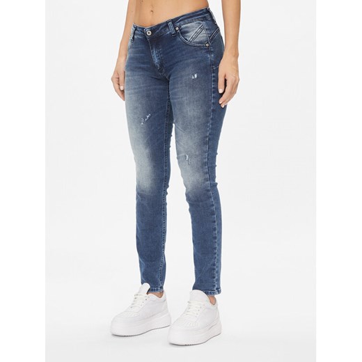Please Jeansy P01DYR7DIX Niebieski Slim Fit ze sklepu MODIVO w kategorii Jeansy damskie - zdjęcie 182763779